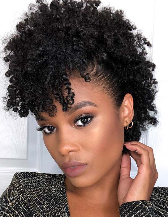 Trendy, Faux Hawk Hairstyle for Natural Hair