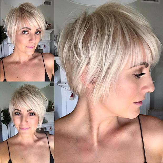 Short hair with A fringeheres 19 ways to style it  Vogue India