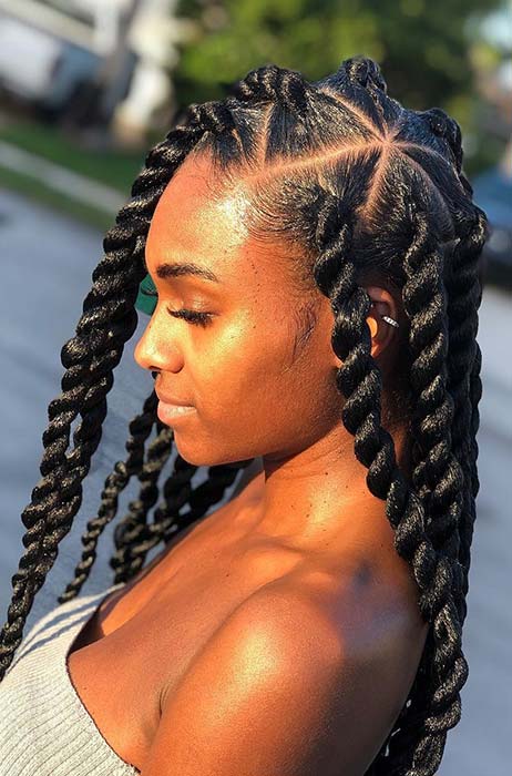 Triangle Senegalese Twists