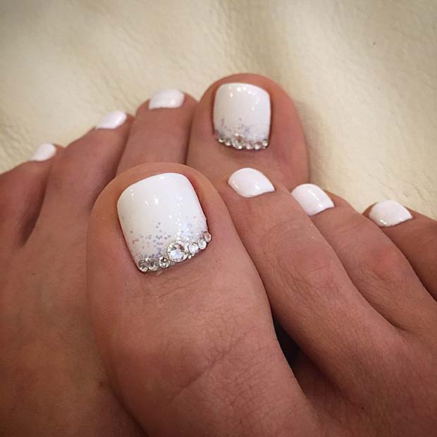 Wedding Toe Nail Designs 6