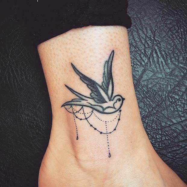 Beautiful Swallow Tattoo Idea