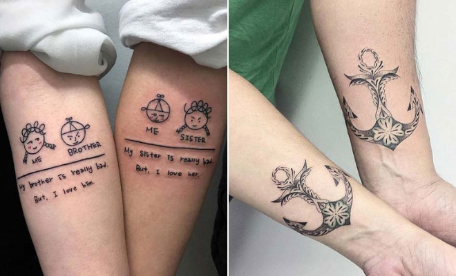 23 Awesome Brother And Sister Tattoos To Show Your Bond Stayglam