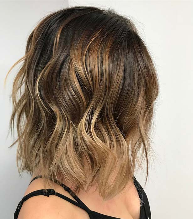 Caramel and Dirty Blonde Bob