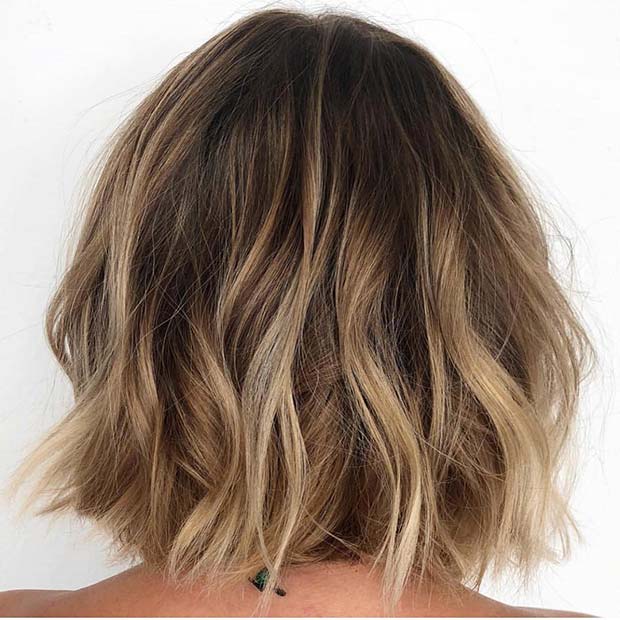 Brown and Dark Blonde Bob