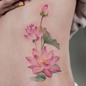 45 Pretty Lotus Flower Tattoo Ideas for Women - StayGlam - StayGlam