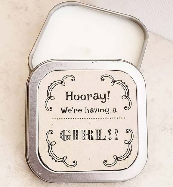 Cute Candle As Baby Shower Favor