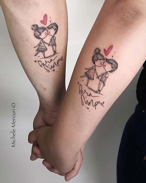 23 Best Matching Couple Tattoos To Show Your Love – StayGlam