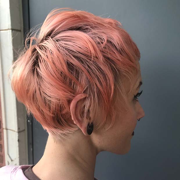 Cute Short Pink Hairstyle