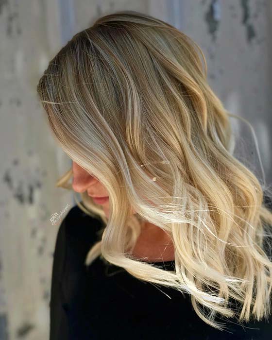 Dark Blonde to Light Blonde Ombre