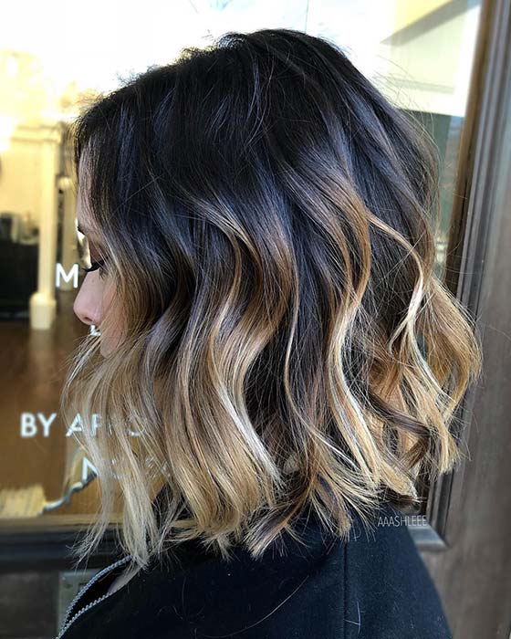 Dirty Blonde Ombre Bob
