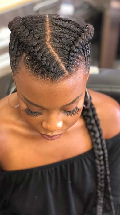 How to Create a TwoIntoOne Freestyle Braided Hairstyle  Cosmos The Braid  Up