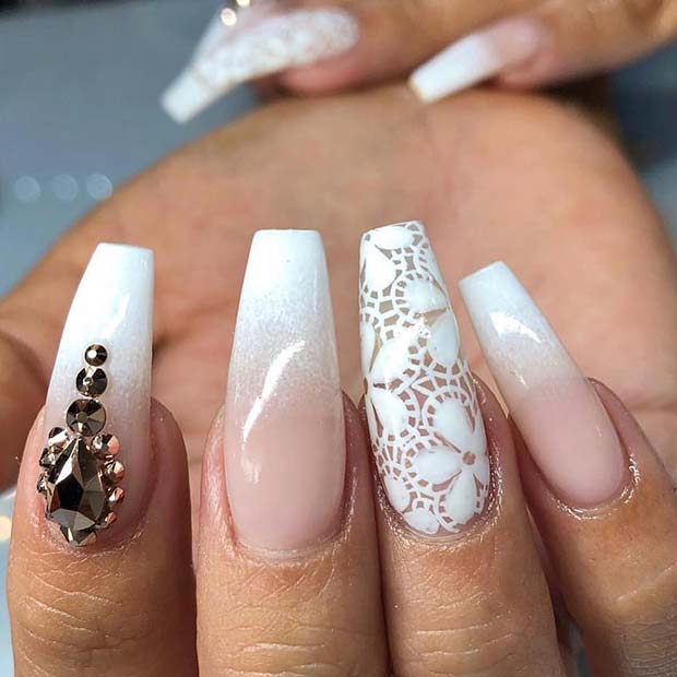 Lace Accent Nail