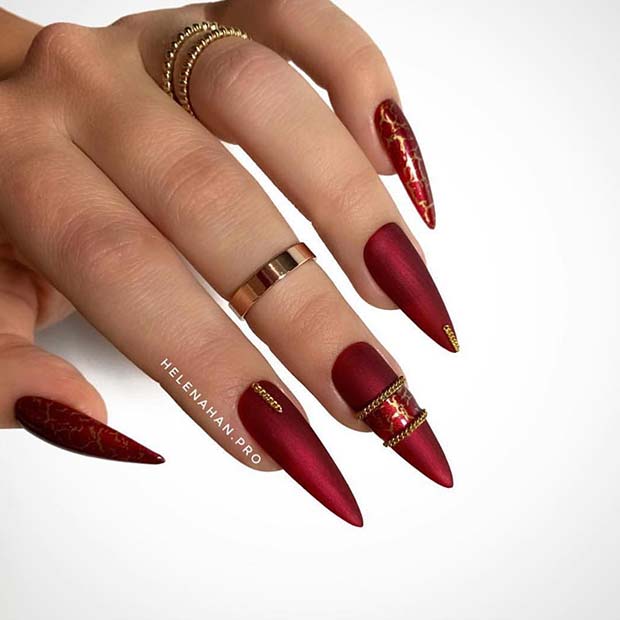 21 Pretty Ways To Wear Red Nails Media Endeavor