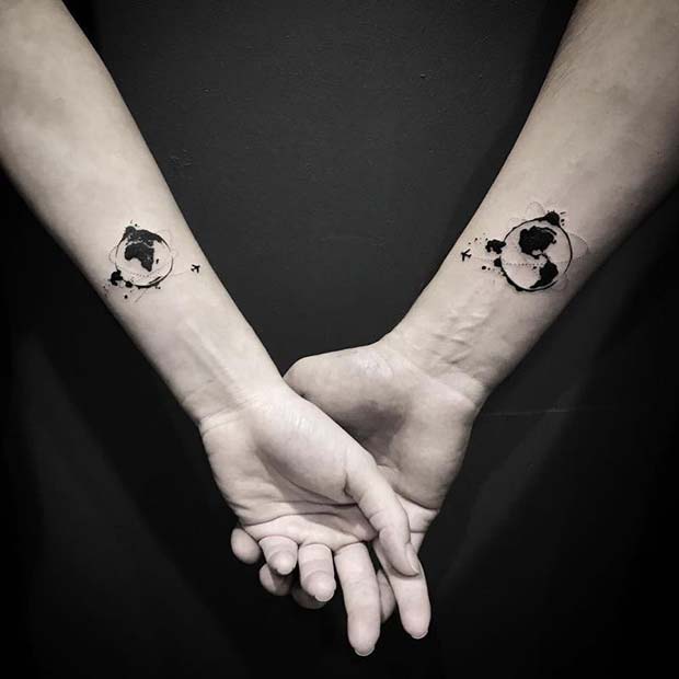 Couple tattoos ideas that are not too cheesy  Circletattooscom