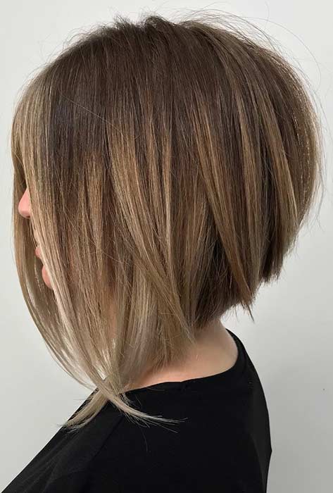 Stacked Long Bob Haircuts