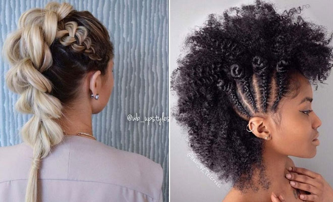 Cute Braided Mohawk Hairstyles