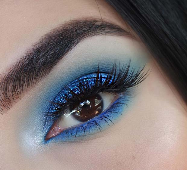 Sparkly Blue Makeup Idea