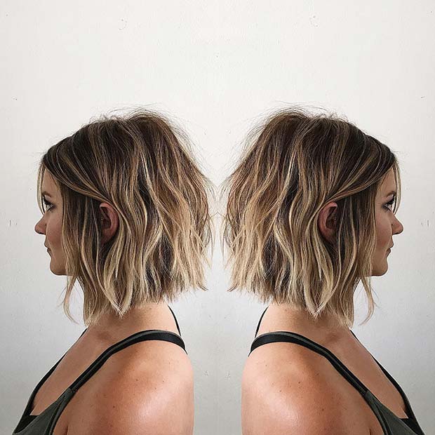 Trendy Dark Blonde Bob