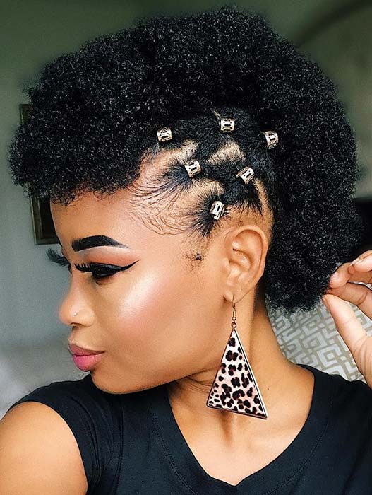 mohawk style natural hair