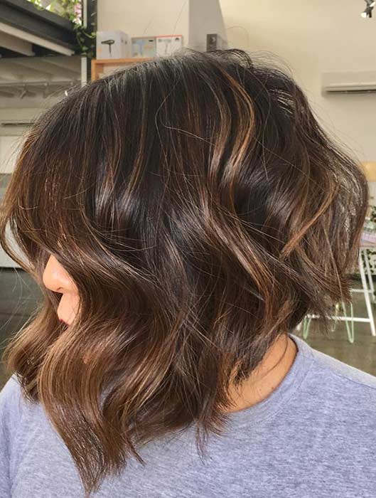 Trendy Stacked Bob Haircut Idea