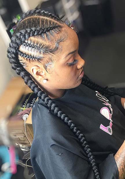43 Cool Ways to Wear Feed In Cornrows  Page 3 of 4  StayGlam