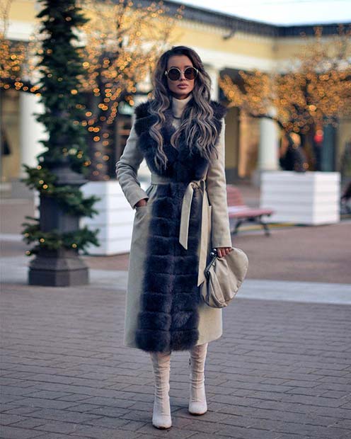 Winter Glamour Outfit Idea