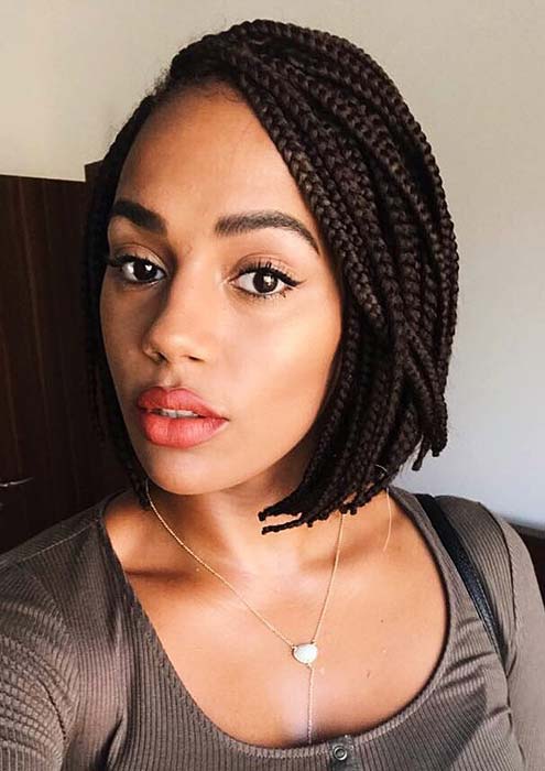23 Short Box Braid Hairstyles Perfect For Warm Weather Stayglam