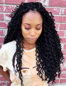 43 Chic Ways to Wear and Style Curly Faux Locs - Page 2 of 4 - StayGlam