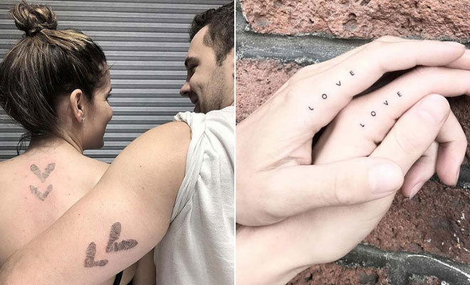 25 Cute Couples Tattoo Ideas To Gush Over - tattooglee | Cute couple tattoos,  Couple tattoos unique, Matching couple tattoos