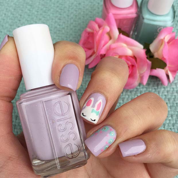Simple Pastel Easter Nails