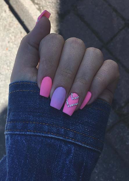 Summer Hot Pink Ombre Nails : A wide variety of pink ombre options are ...