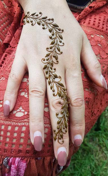 Pretty Wrist and Hand Mehndi