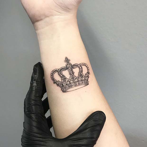 Regal Crown Tattoo Idea