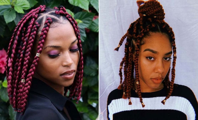 23 Short Box Braid Hairstyles Perfect for Warm Weather - StayGlam
