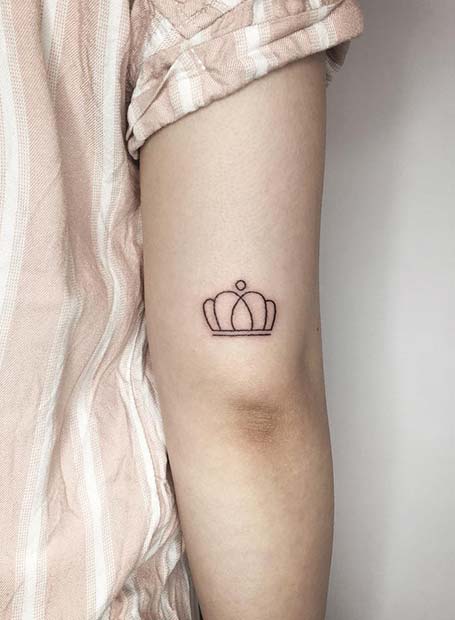Simple and Stylish Crown Tattoo