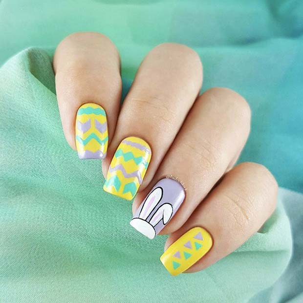 Bold Easter Nails