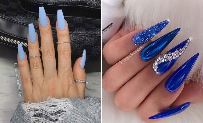 43 Chic Blue Nail Designs You Will Want To Try Asap - Stayglam - Stayglam