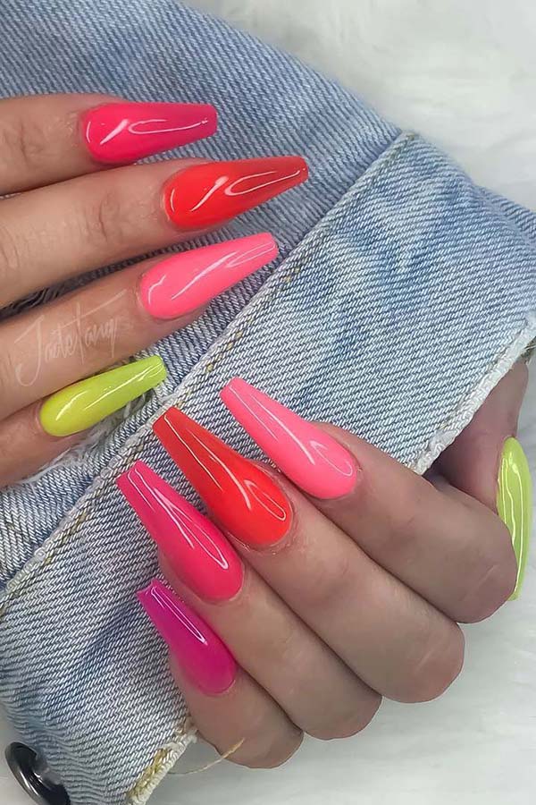 43 Colorful Nail Art Designs That Scream Summer - Page 2 of 4 - StayGlam