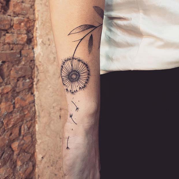 Dandelion Wish Tattoo
