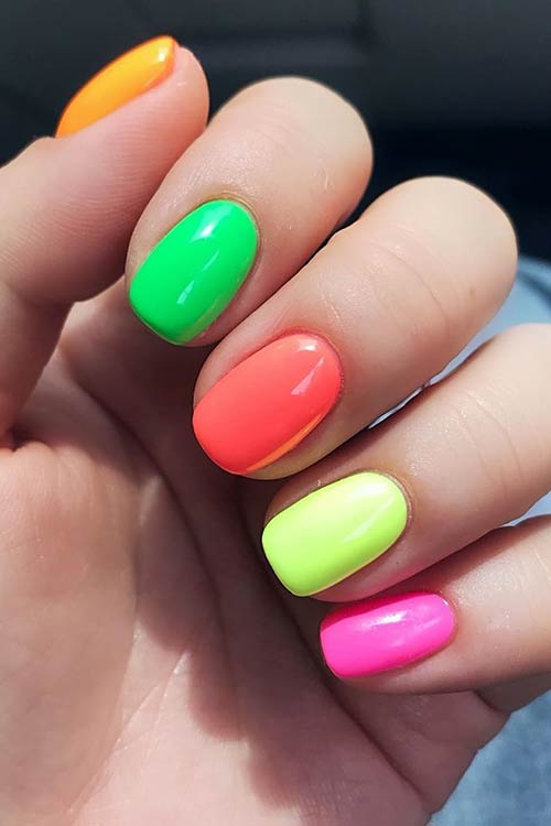 43 Colorful Nail Art Designs That Scream Summer | Page 4 ...