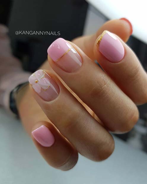 Elegant Pink Nails