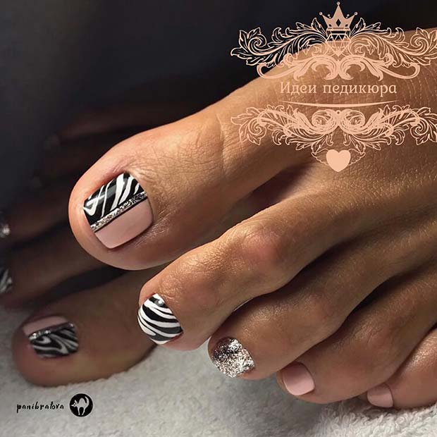 tribal toe nail designs