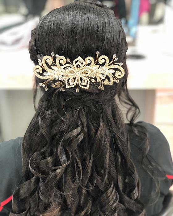 Gorgeous Curls and Statement Accessory
