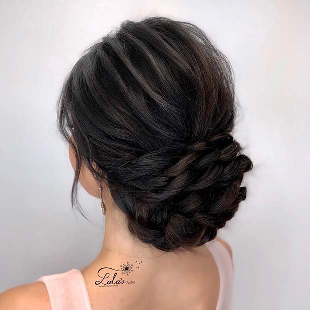 Low Braided Updo