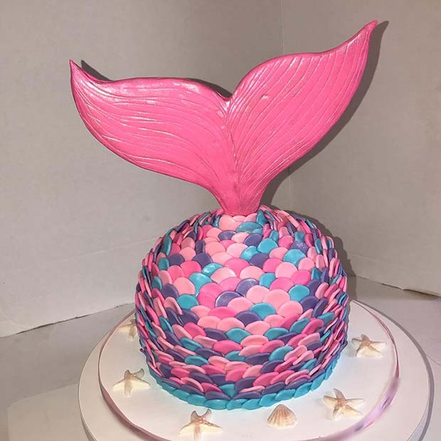 Mermaid Baby Shower Cake Idea