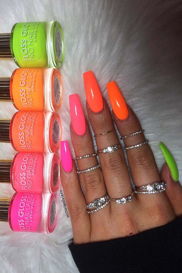 43 Colorful Nail Art Designs That Scream Summer - Page 2 of 4 - StayGlam