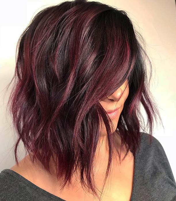 43 Burgundy Hair Color Ideas And Styles For 2019 - Stayglam - Stayglam