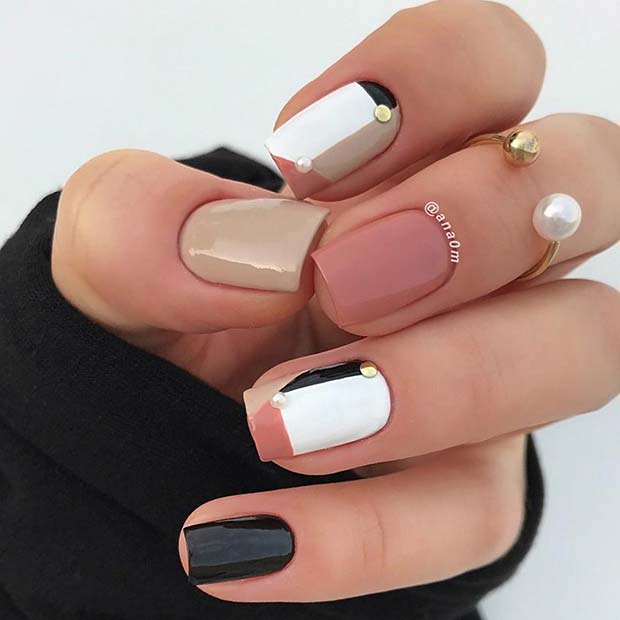 Trendy and Artistic Nail Idea