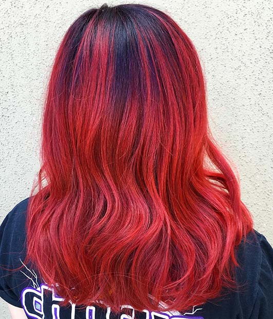 Vivid and Bold Red Hair
