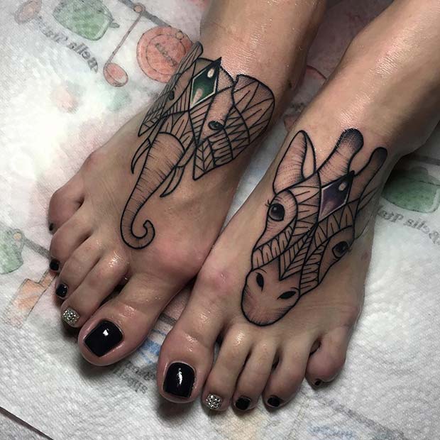 Foot Tattoos For Women (3) | Lip Tattoos